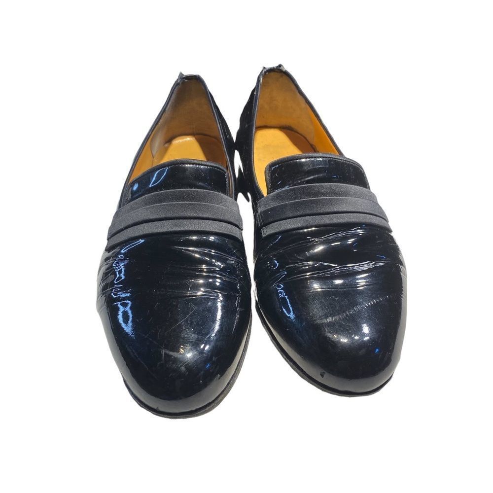 Tanino Crisci patent leather dress loafer